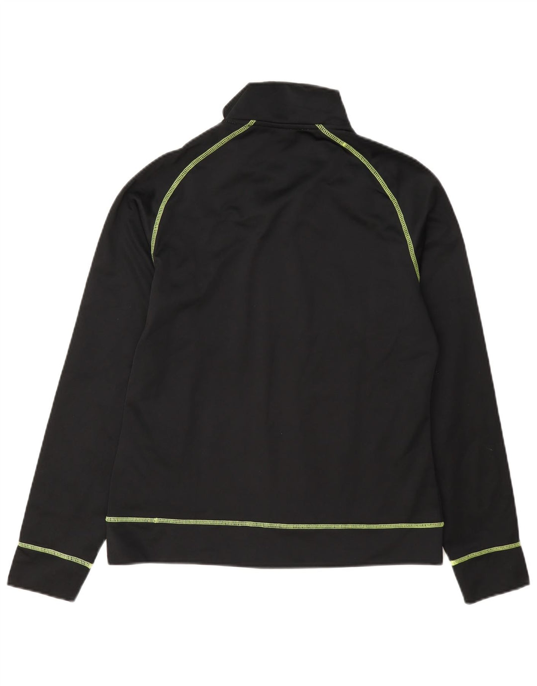 Asics Womens Tracksuit Top Jacket UK 12 Medium Black Polyester