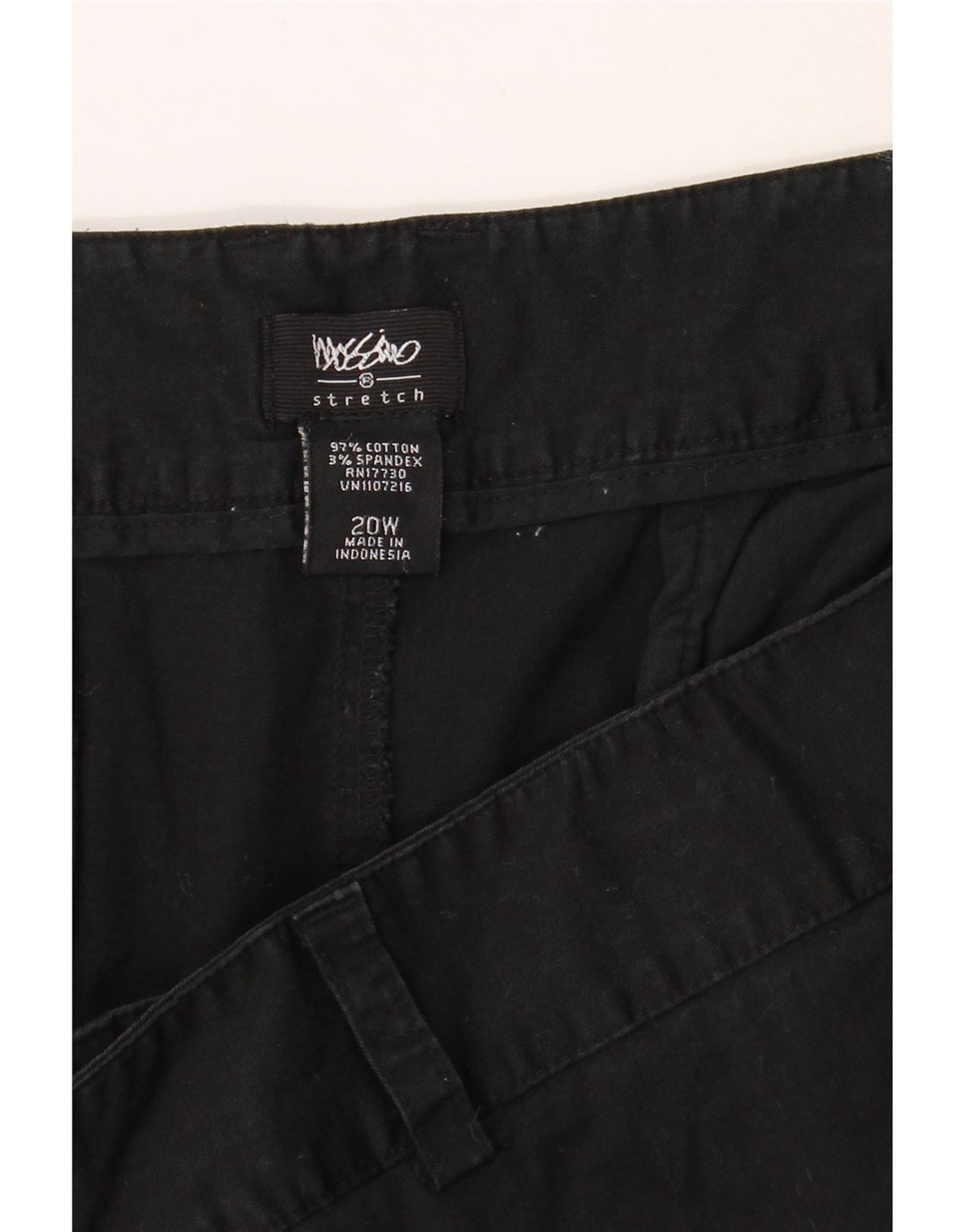 MOSSIMO Womens Chino Shorts US 20 3XL W40 Black Cotton Vintage Mossimo and Second-Hand Mossimo from Messina Hembry 