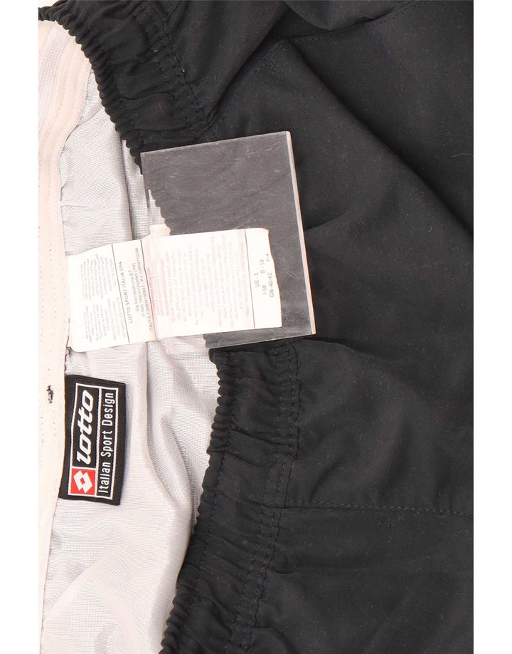 Lotto Mens Sport Shorts UK 40/42 Medium Black Polyester