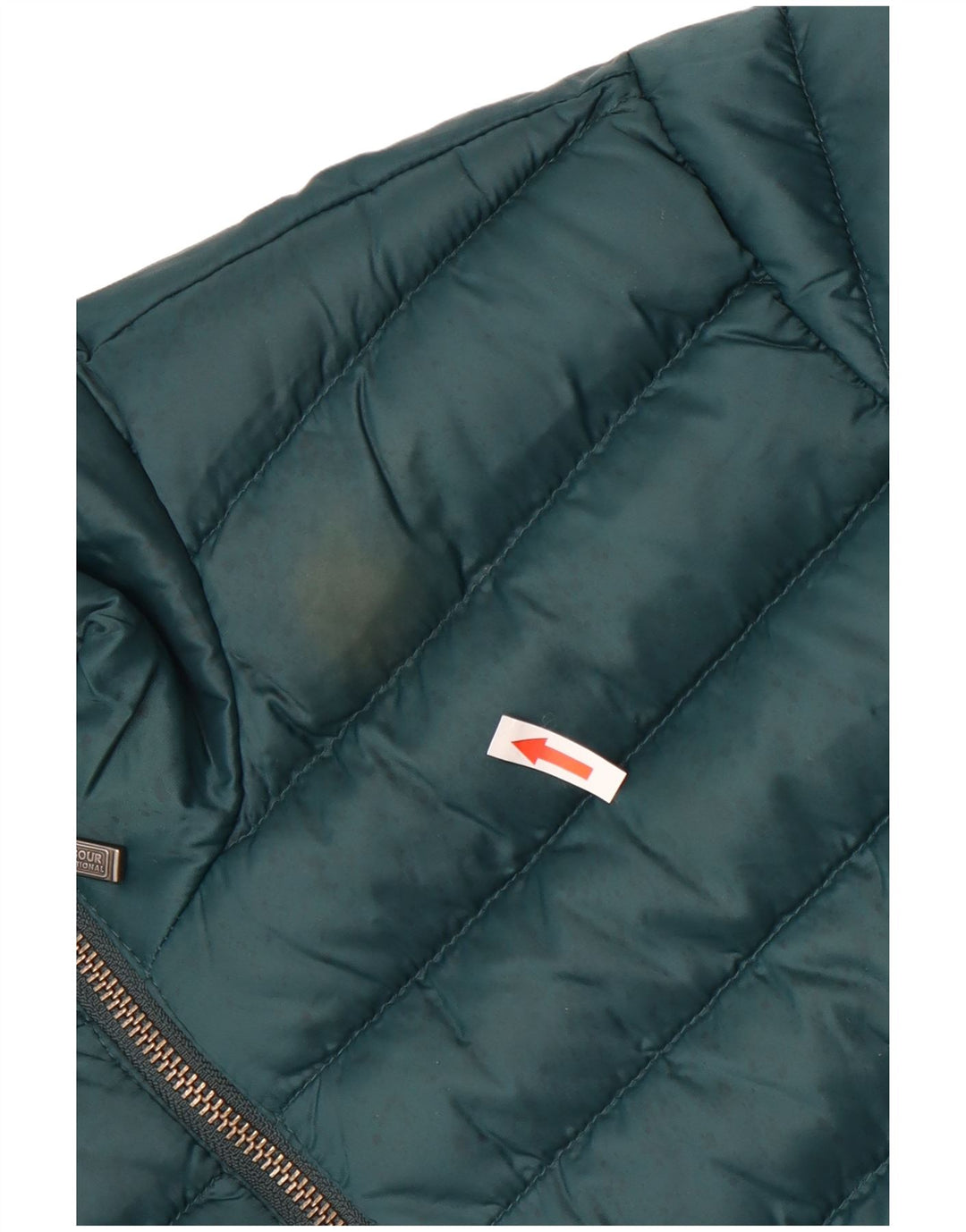 Barbour Mens Padded Jacket UK 38 Medium Green Polyamide
