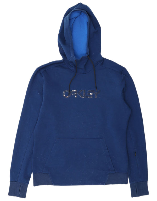 Oakley Mens Graphic Regular Fit Hoodie Jumper Medium Blue