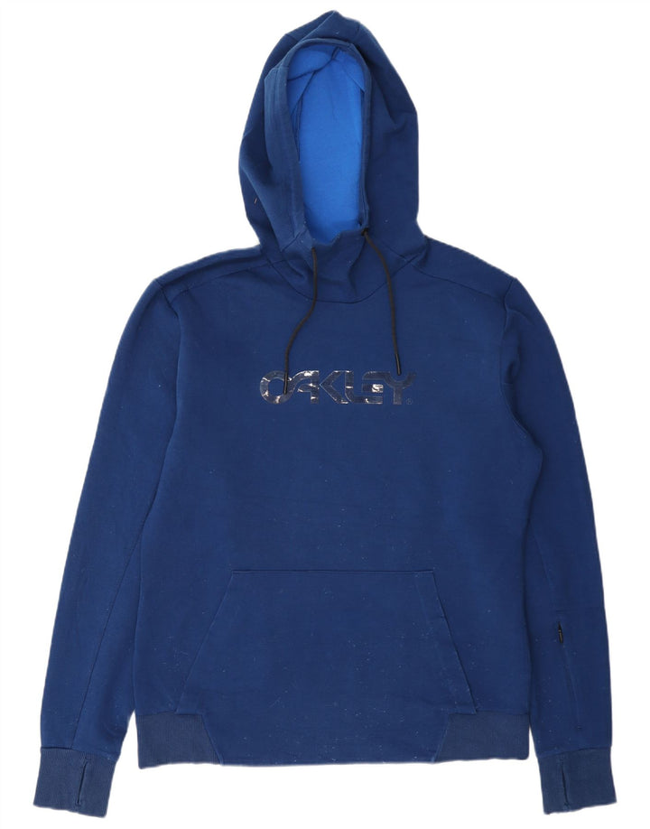 Oakley Mens Graphic Regular Fit Hoodie Jumper Medium Blue
