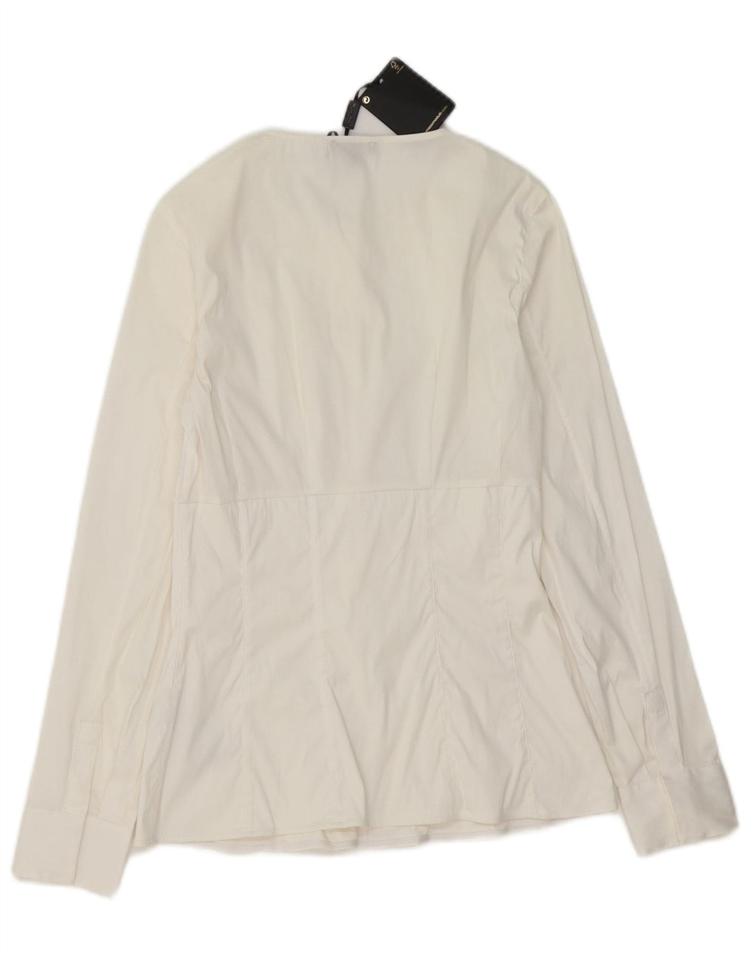 Massimo Dutti Womens Shirt EU 34 2XS White Cotton