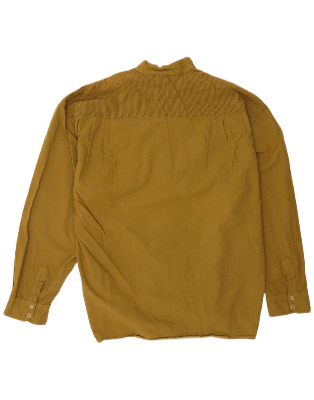 VINTAGE Mens Loose Fit Shirt Small Khaki Cotton