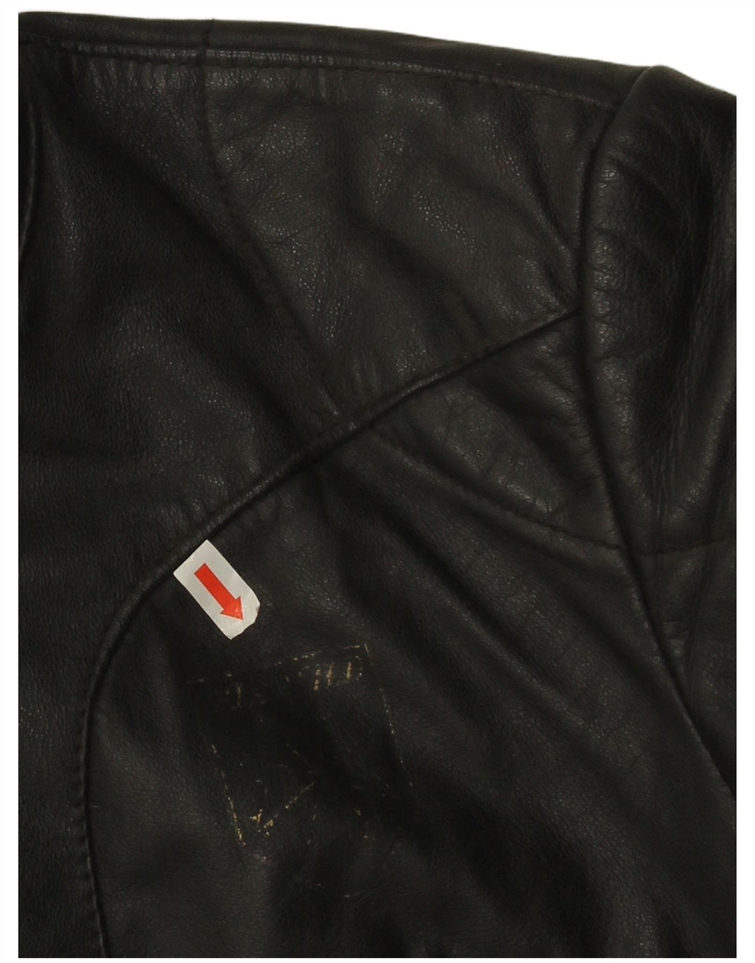 Harro Womens Crop Leather Racer Jacket EU 42 Large Black Leather