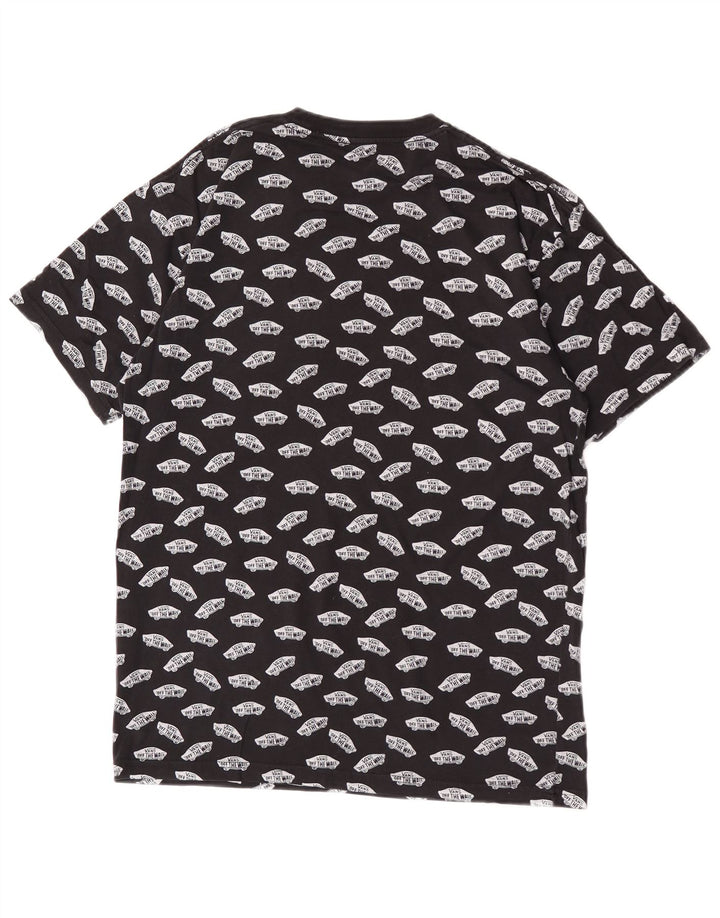 Vans Mens Graphic T-Shirt Top Medium Black Cotton
