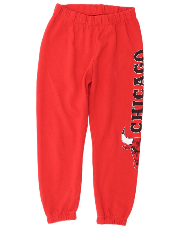 NBA Boys Chicago Bulls Tracksuit Trousers Joggers 13-14 Years XL Red