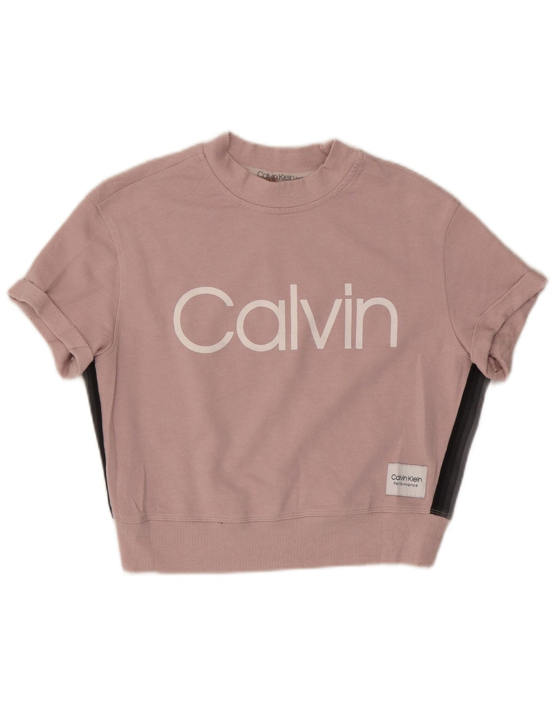 CALVIN KLEIN Womens Oversized Graphic Full Tracksuit UK 10 Small  Pink
