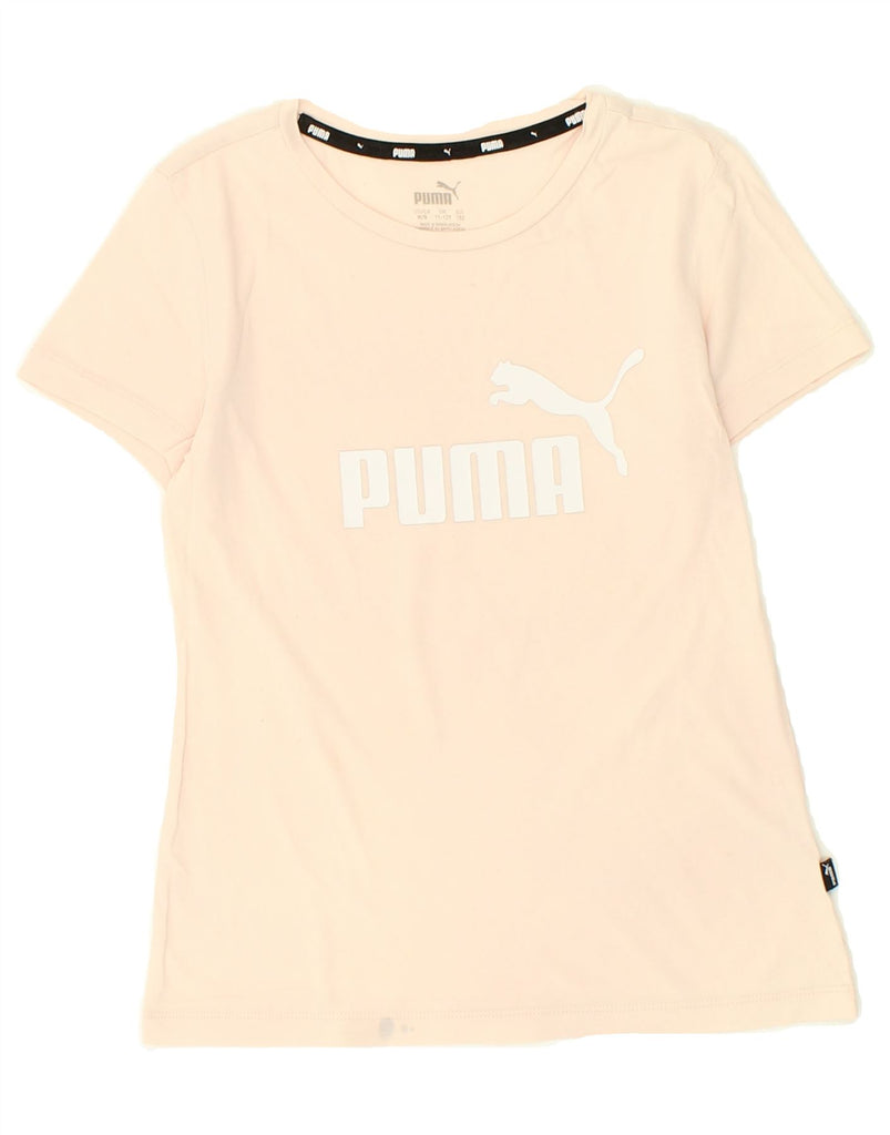 PUMA Girls Graphic T-Shirt Top 11-12 Years Pink | Vintage Puma | Thrift | Second-Hand Puma | Used Clothing | Messina Hembry 