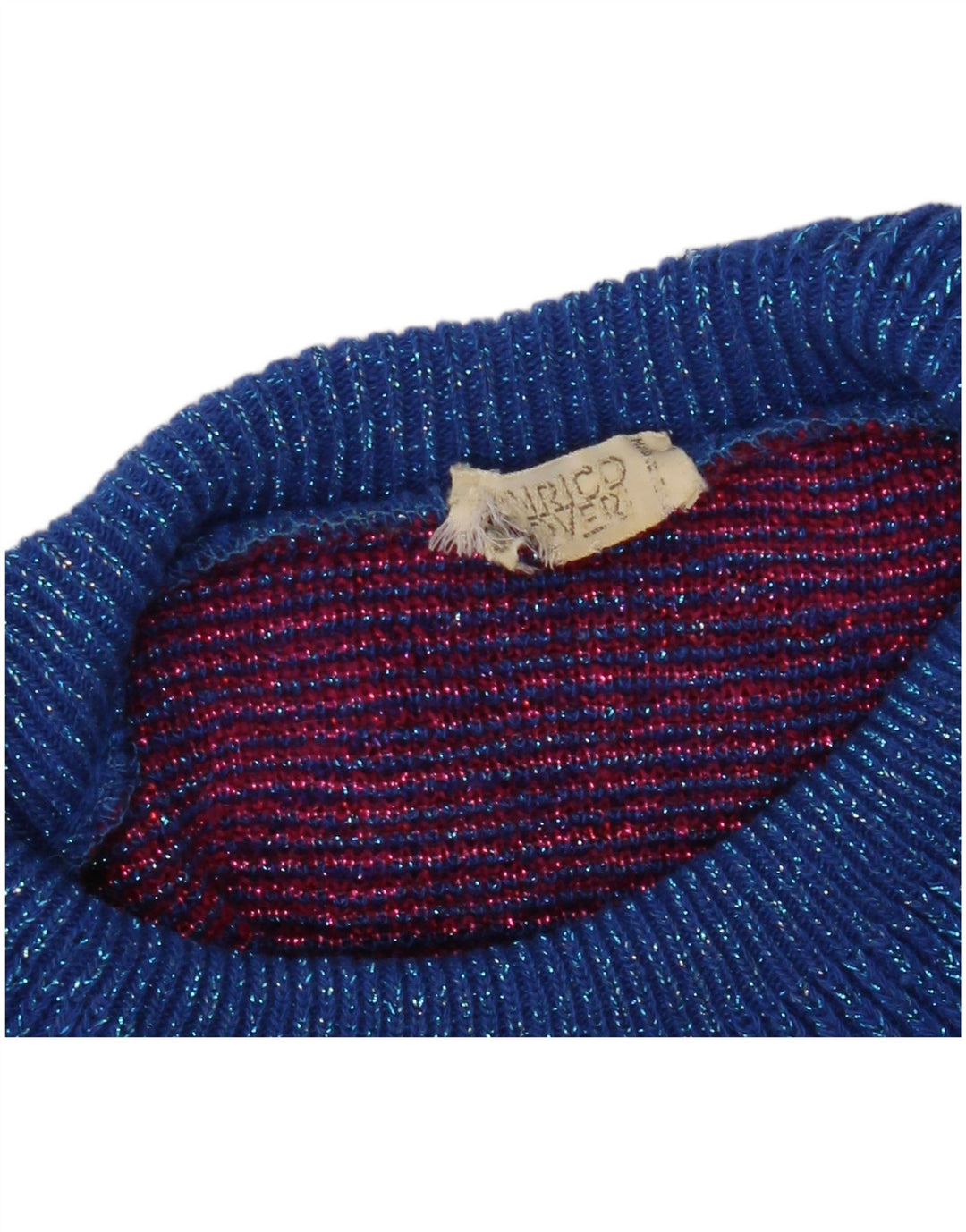 VINTAGE Womens Roll Neck Jumper Sweater UK 10 Small Multicoloured