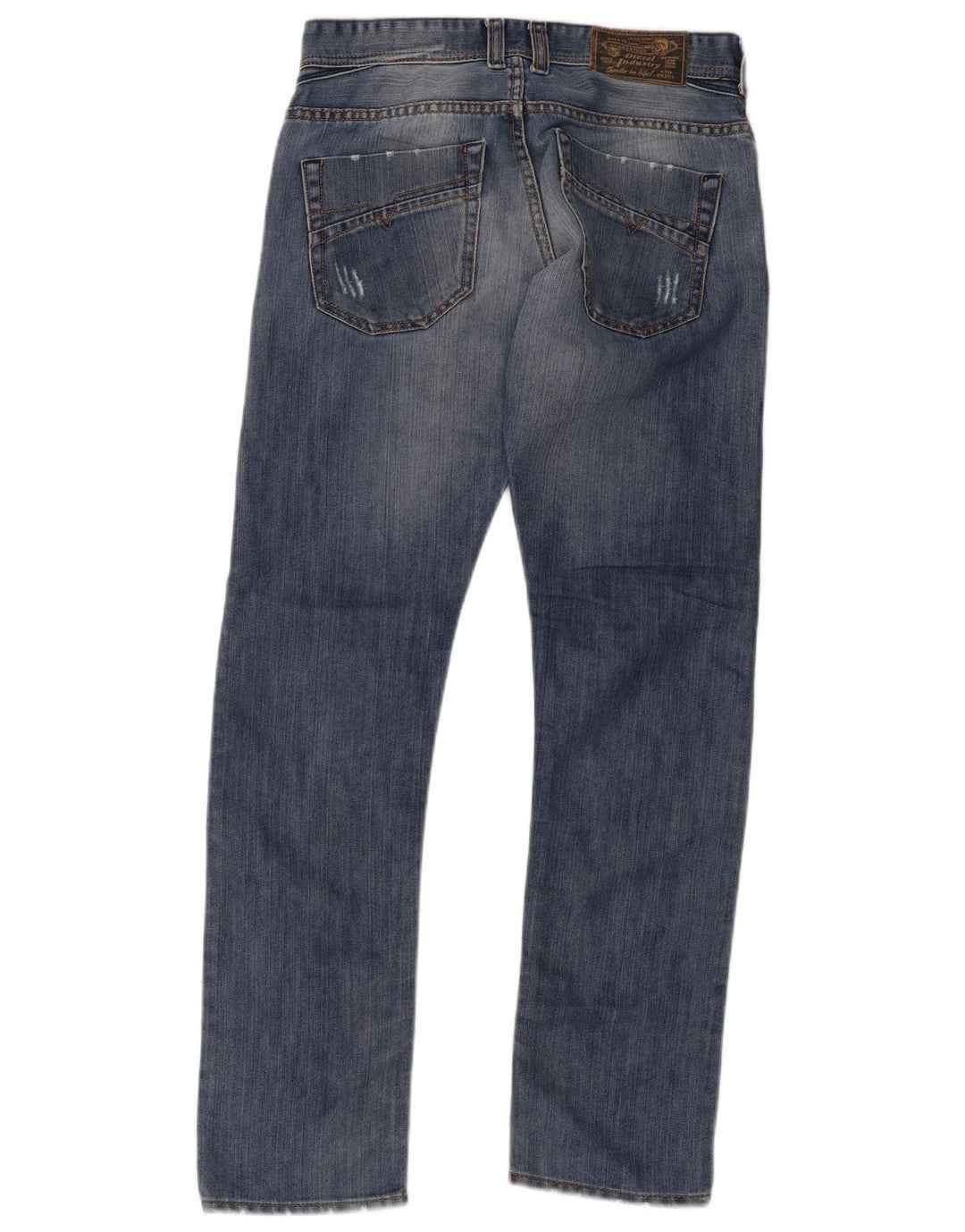Diesel Mens Distressed Slim Jeans W31 L31 Blue Cotton