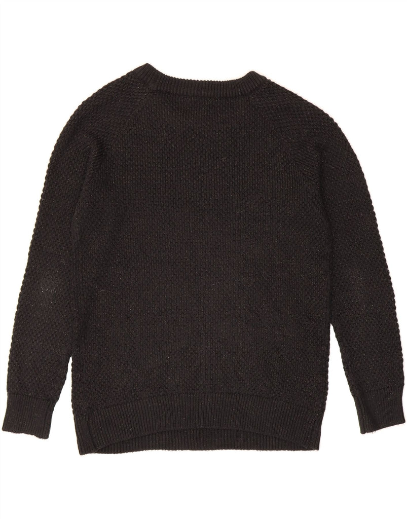 MOSSIMO Womens Crew Neck Jumper Sweater UK 16 Large Black Flecked Acrylic Vintage Mossimo and Second-Hand Mossimo from Messina Hembry 