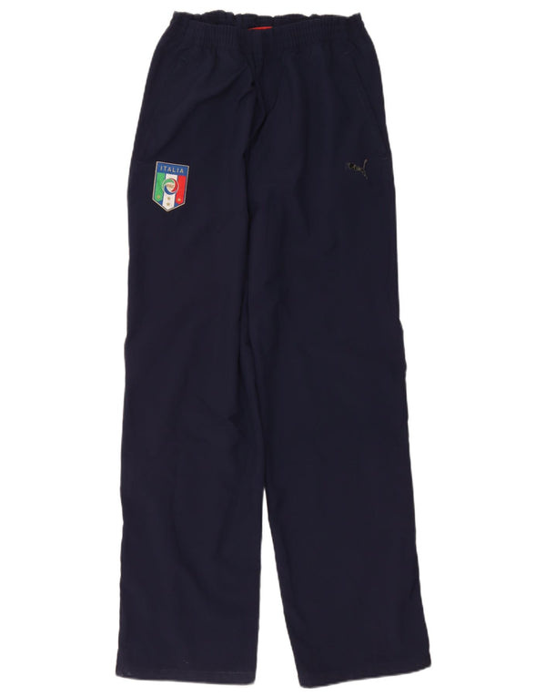 Puma Mens Italia Tracksuit Trousers Small  Navy Blue Sports