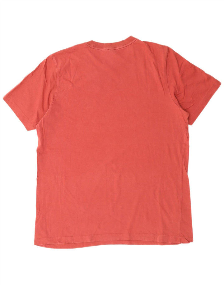 ADIDAS Mens Graphic T-Shirt Top Large Red Cotton