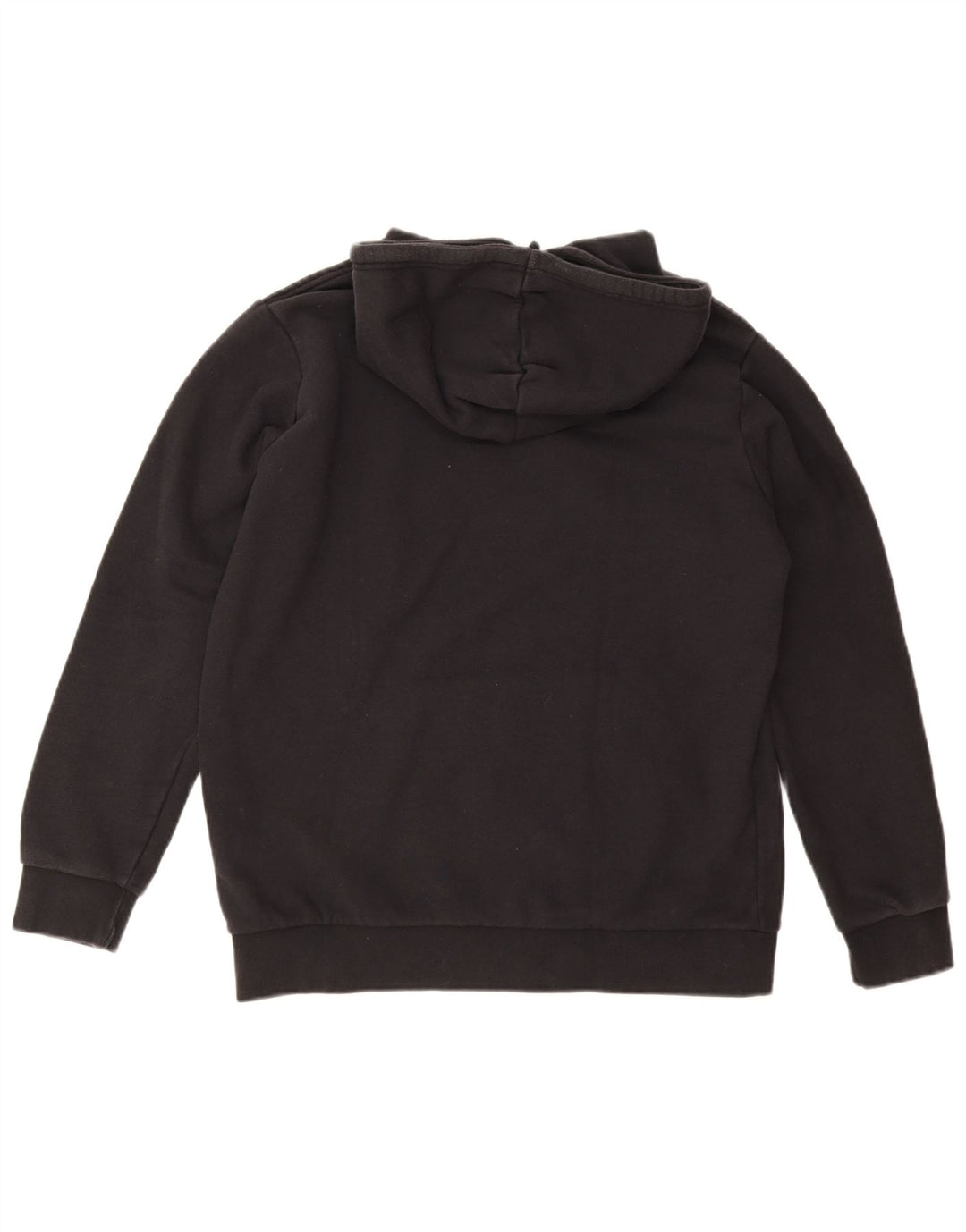 ADIDAS Mens Graphic Hoodie Jumper Medium Black Cotton