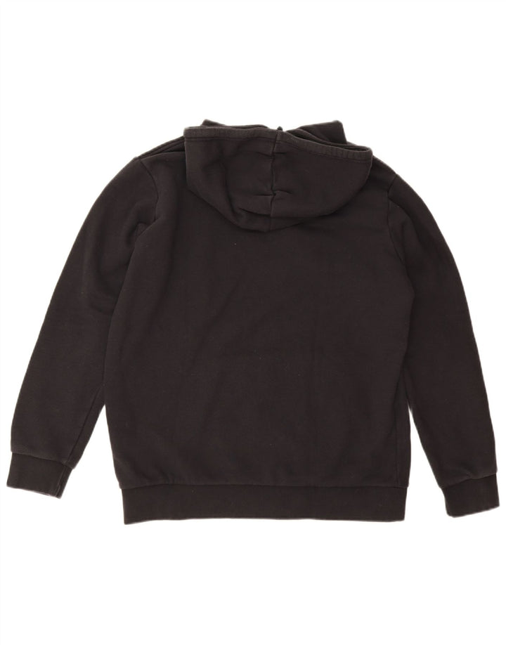ADIDAS Mens Graphic Hoodie Jumper Medium Black Cotton