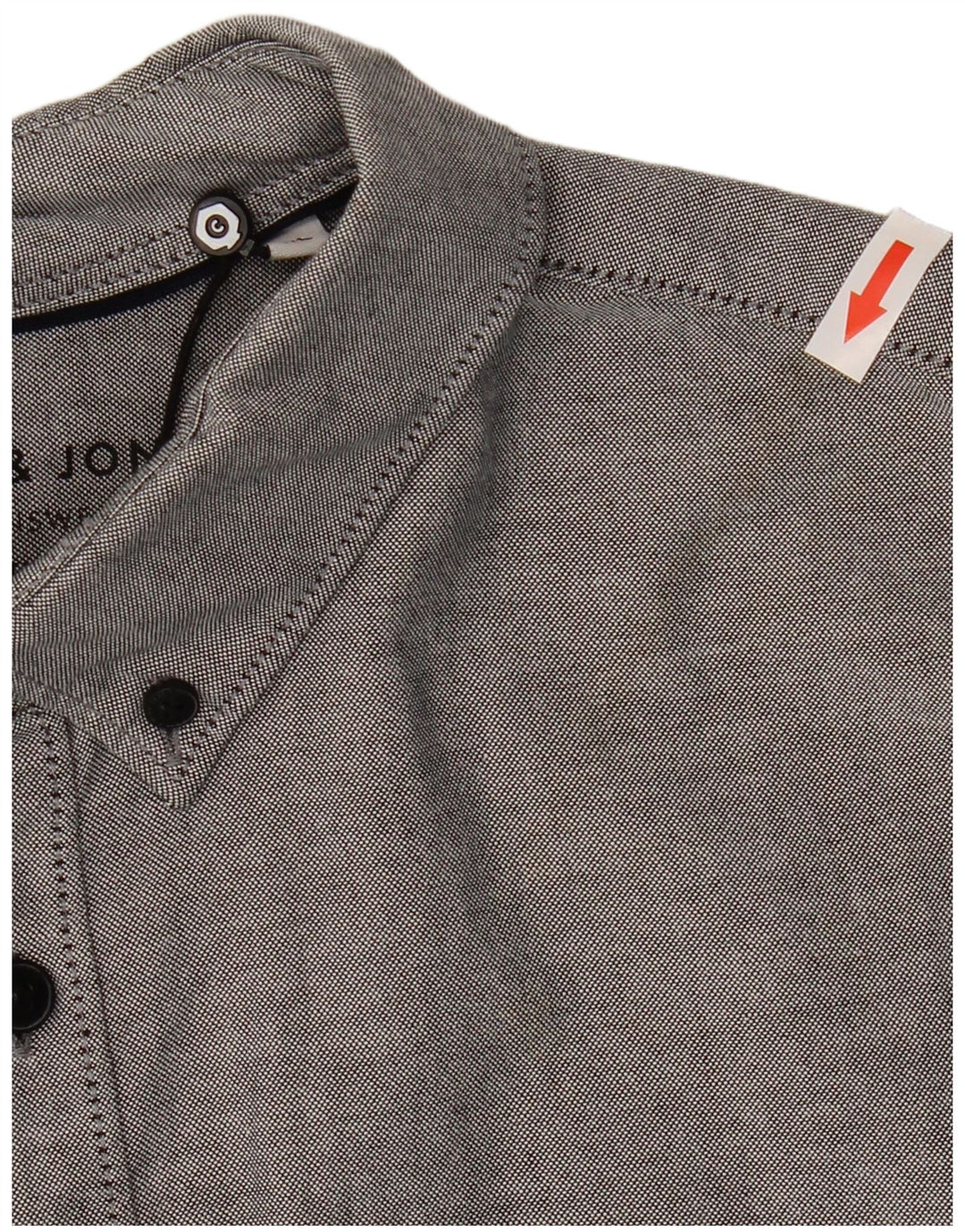 Jack & Jones Mens Slim Fit Shirt XL Grey Cotton