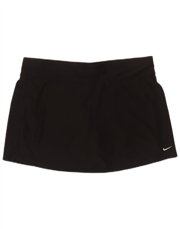 Nike Womens Dri Fit Skort UK 16 Large Black Polyester