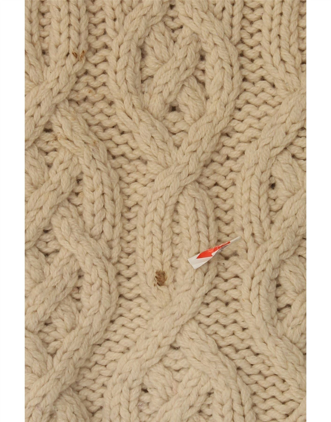 Timberland Mens Button Neck Jumper Sweater Large Off White Wool