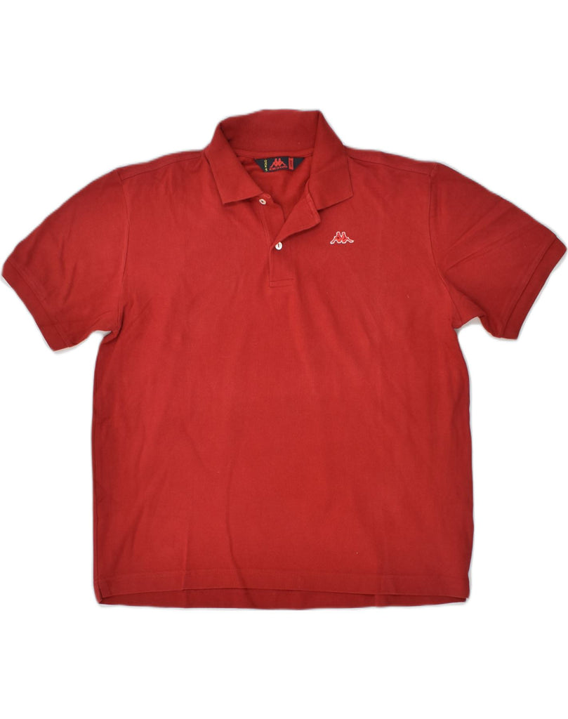 KAPPA Mens Polo Shirt Large Red Cotton | Vintage Kappa | Thrift | Second-Hand Kappa | Used Clothing | Messina Hembry 