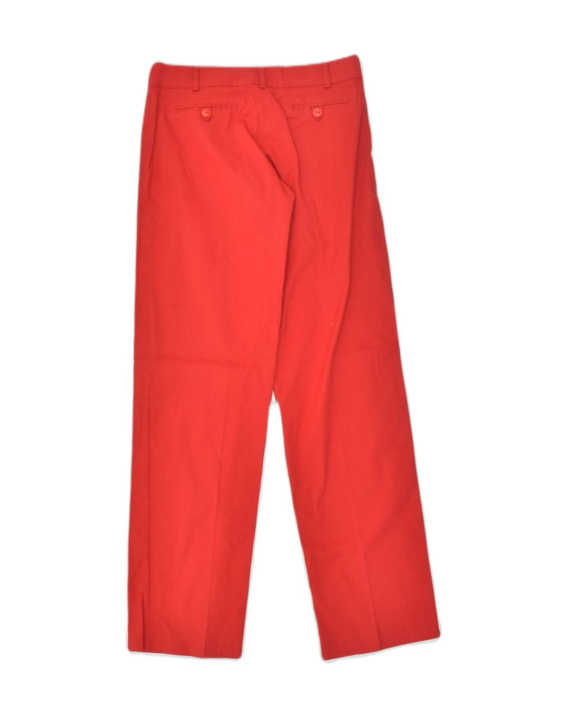 VINTAGE Womens Straight Casual Trousers IT 38 XS W26 L31  Red Cotton | Vintage Vintage | Thrift | Second-Hand Vintage | Used Clothing | Messina Hembry 