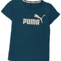 Puma Womens Graphic T-Shirt Top UK 12 Medium Blue