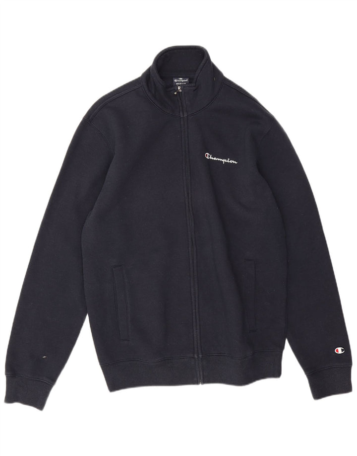 Champion Mens Tracksuit Top Jacket Medium Navy Blue