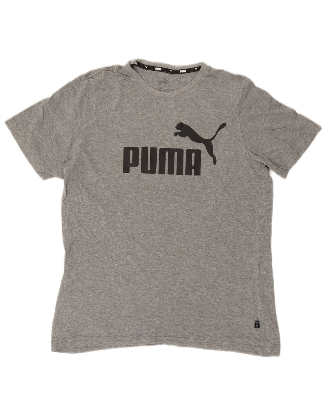 Puma Mens Graphic T-Shirt Top Medium Grey Cotton