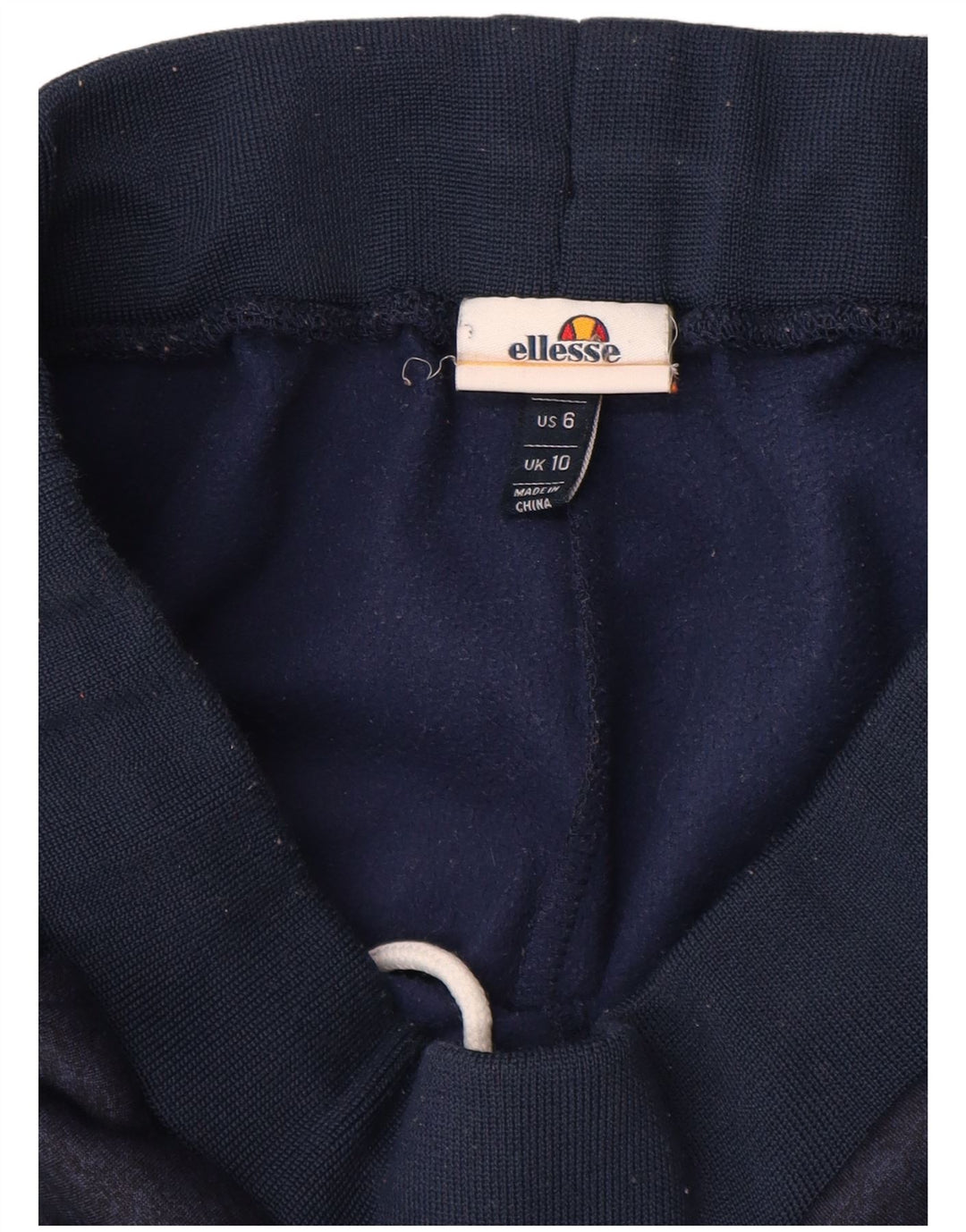 Ellesse Womens Tracksuit Trousers Joggers UK 10 Small Navy Blue Colourblock