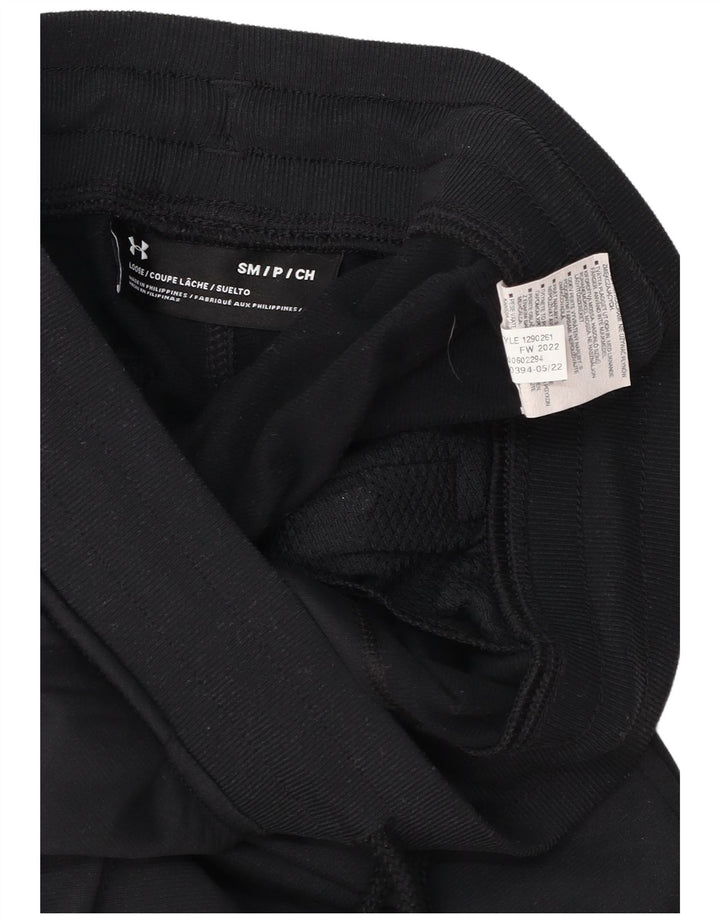Under Armour Mens Tracksuit Trousers Joggers Small Black Polyester