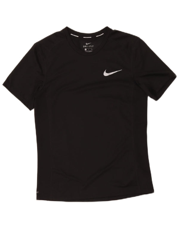 Nike Mens T-Shirt Top Small Black Polyester Sports