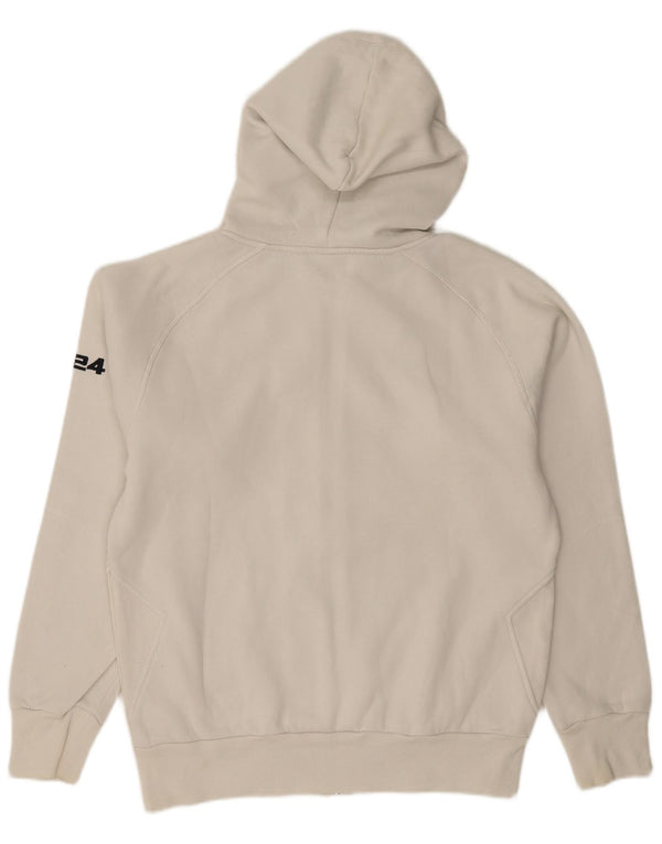 UMBRO Mens Zip Hoodie Sweater Medium White Cotton