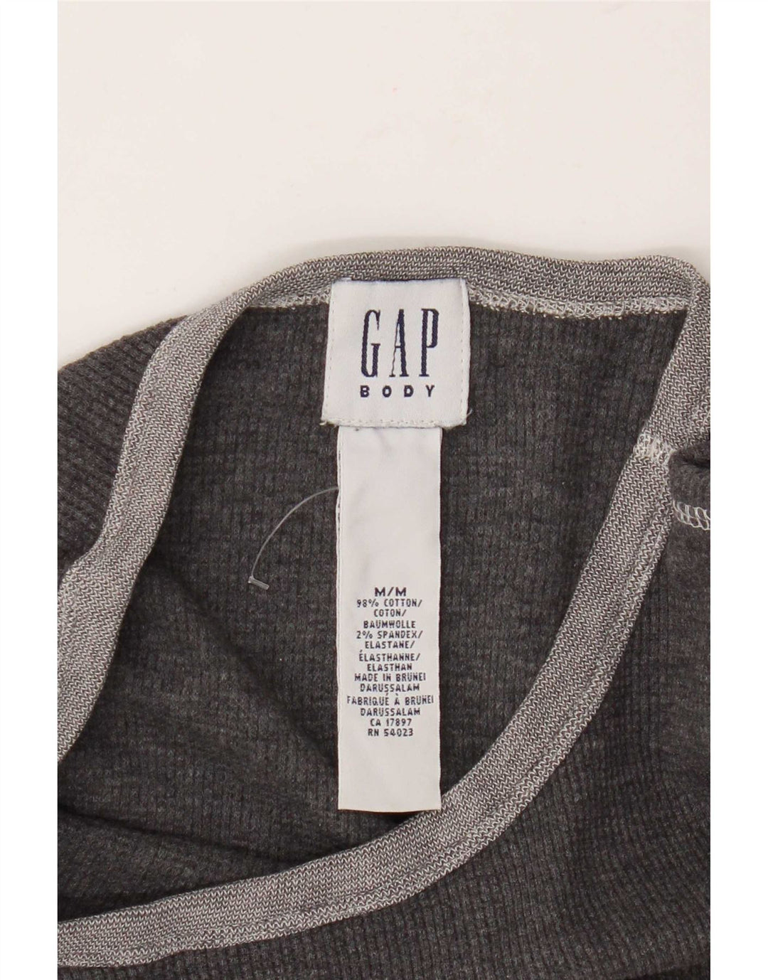 Gap Mens Top Long Sleeve Medium Grey Cotton