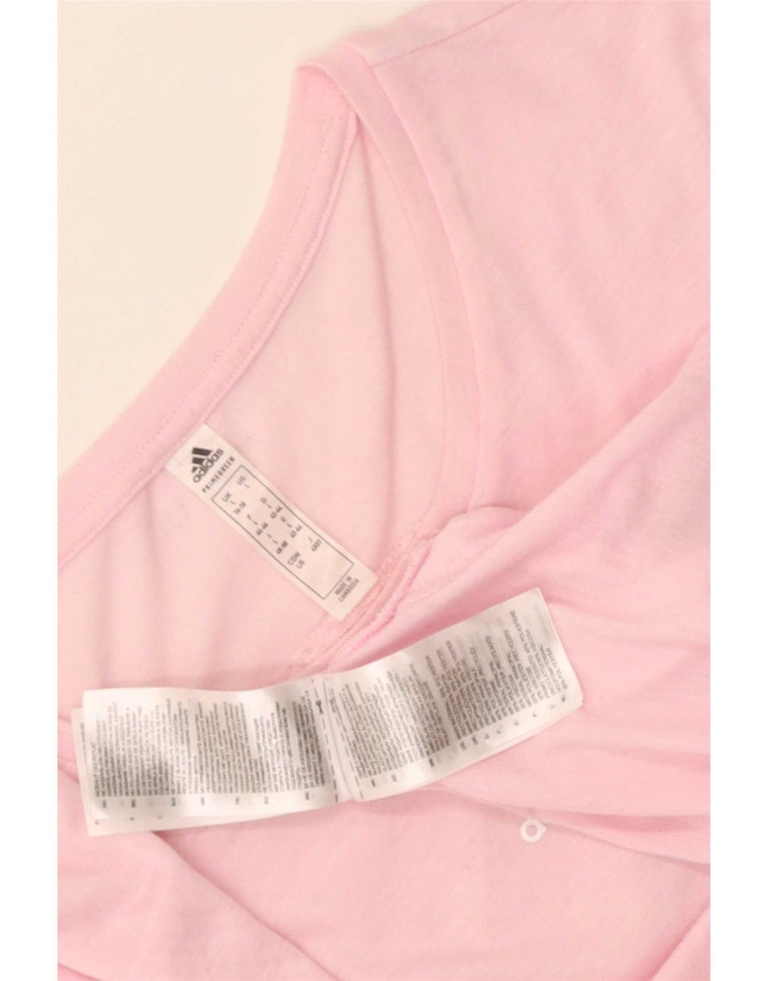 Adidas Womens Aeroready Top Long Sleeve UK 16/18 Large Pink Polyester