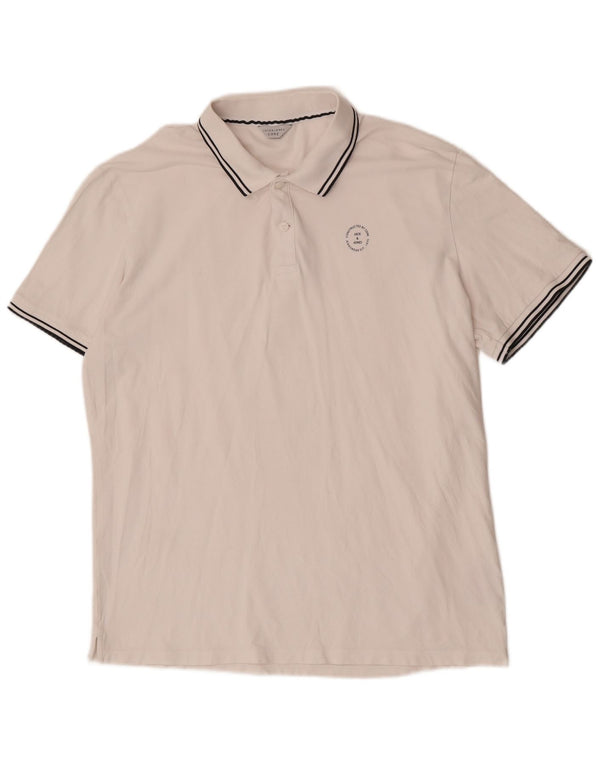 Jack & Jones Mens Core Short Sleeve Regular Fit Polo Shirt 2XL White Cotton
