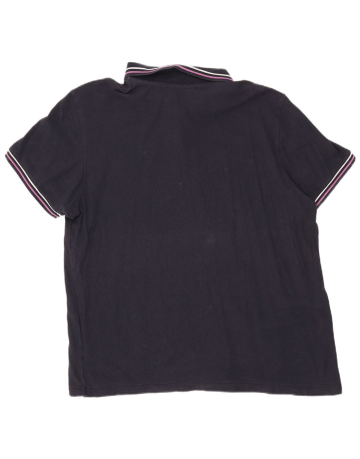 LOTTO Mens Polo Shirt 2XL Navy Blue Cotton