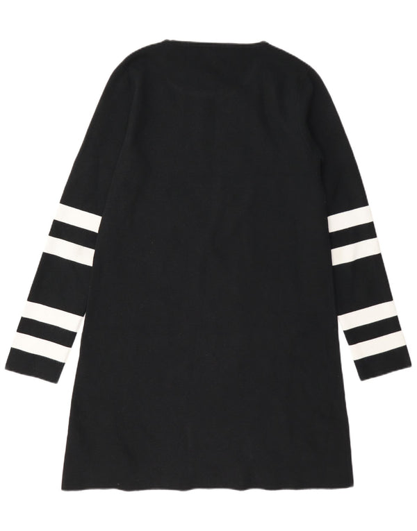 Zara Womens Jumper Sweater UK 14 Medium Black Colourblock Modal