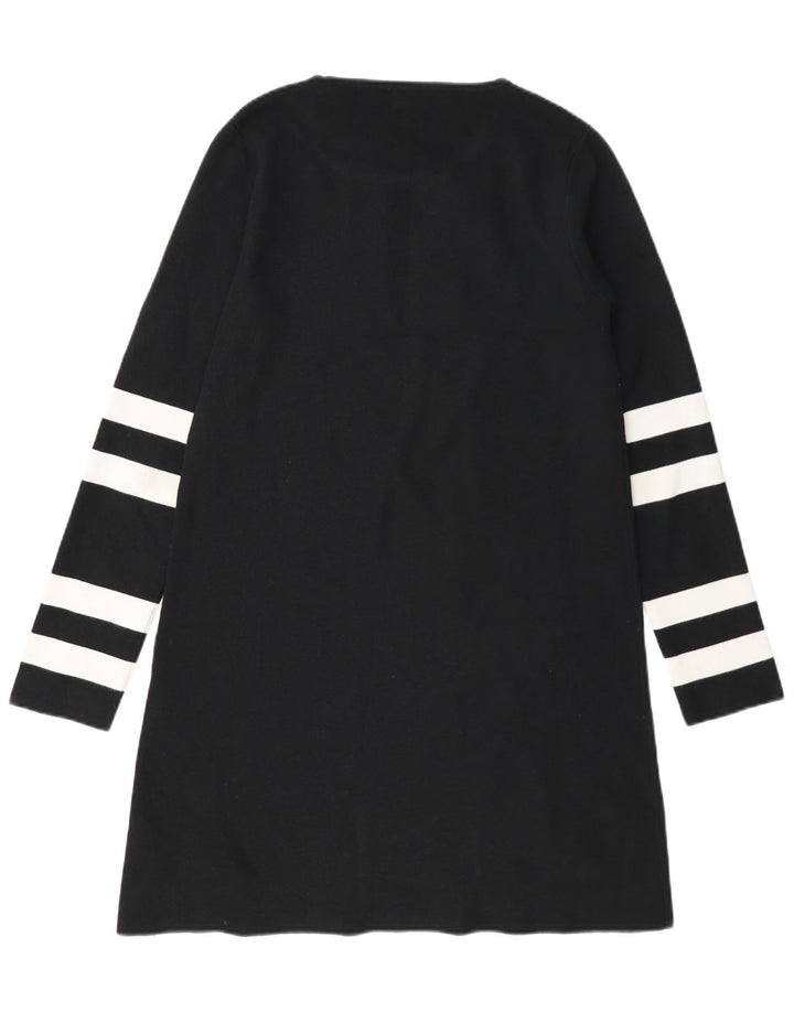 Zara Womens Jumper Sweater UK 14 Medium Black Colourblock Modal