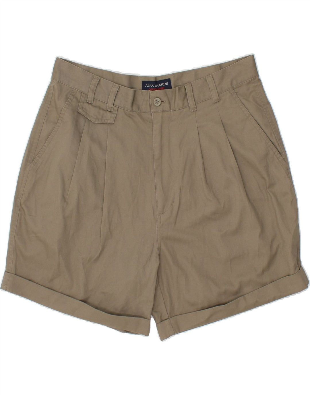 VINTAGE Womens Pegged Chino Shorts Large W32  Grey Cotton Vintage Vintage and Second-Hand Vintage from Messina Hembry 