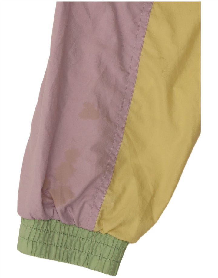 ELLESSE Womens Oversized Bomber Jacket UK 18 XL Multicoloured Colourblock