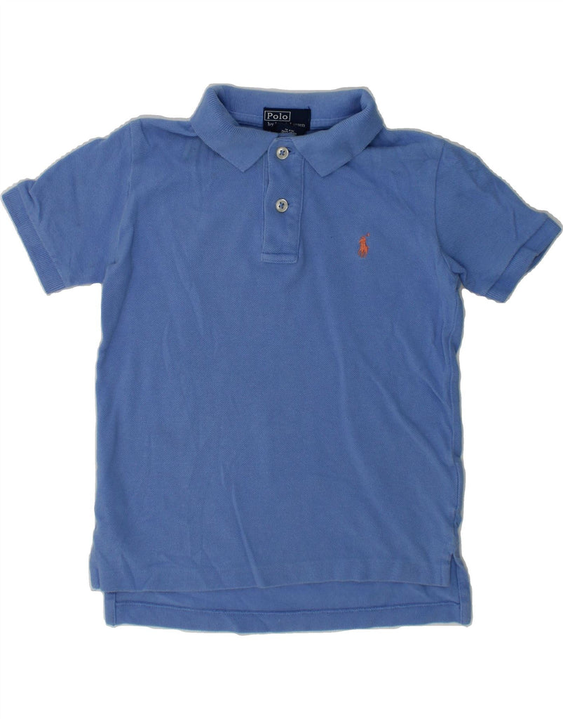 POLO RALPH LAUREN Boys Polo Shirt 4-5 Years Blue Cotton | Vintage Polo Ralph Lauren | Thrift | Second-Hand Polo Ralph Lauren | Used Clothing | Messina Hembry 