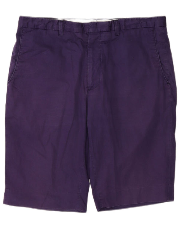 Paul Smith Mens Chino Shorts W32 Medium Purple Cotton