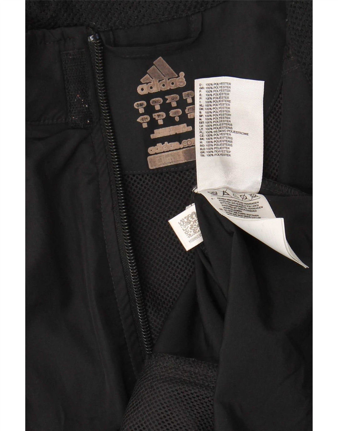 Adidas Mens Clima Proof Rain Jacket UK 38 Medium Black Polyester
