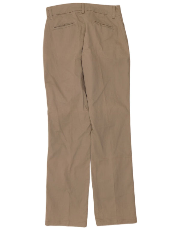 LEE Womens Riders Straight Casual Trousers US 8 Medium W30 L32 Beige
