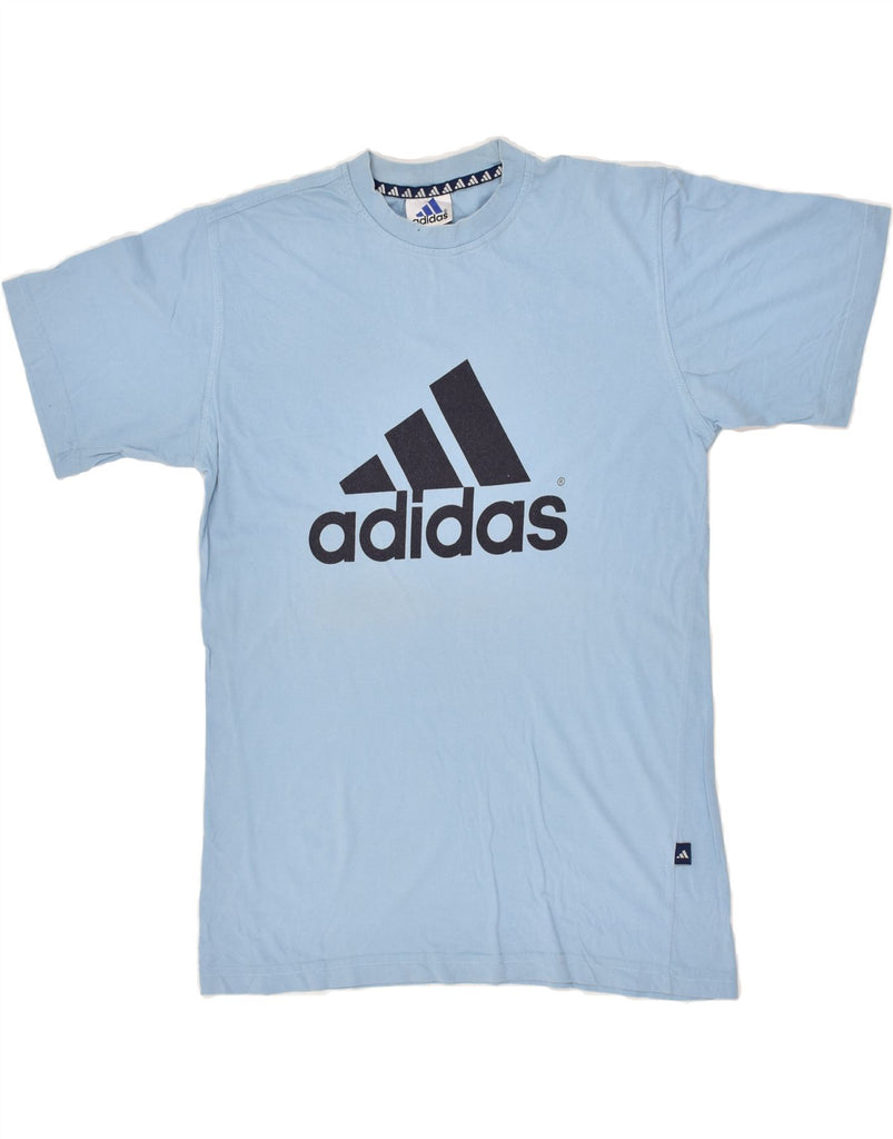 ADIDAS Mens Graphic T-Shirt Top UK 34/36 Small Blue Cotton | Vintage Adidas | Thrift | Second-Hand Adidas | Used Clothing | Messina Hembry 