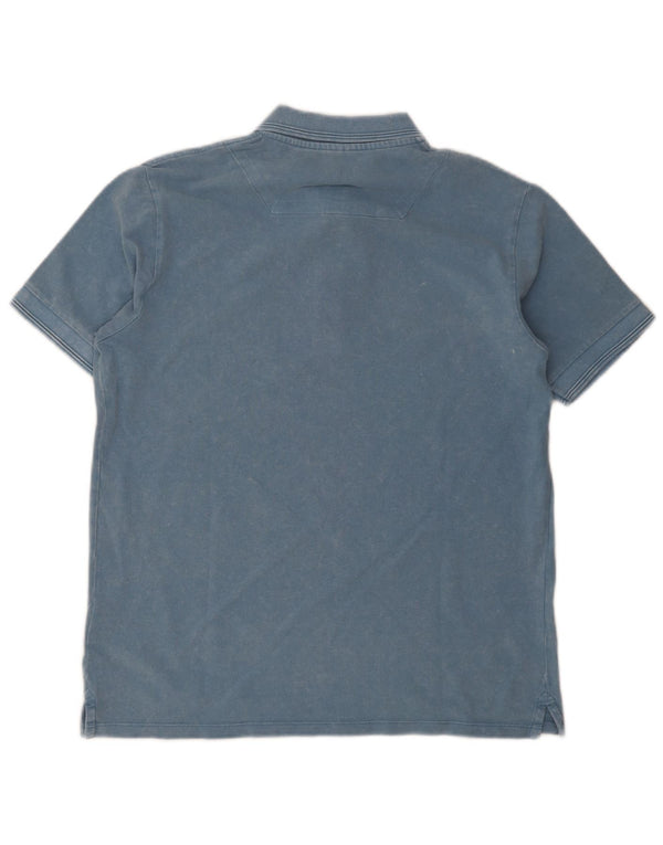 Replay Mens Polo Shirt Large Blue Cotton