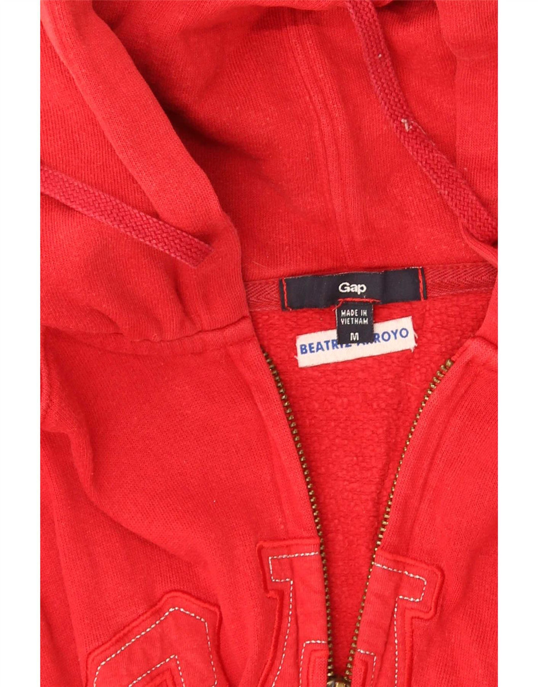 Gap Boys Graphic Zip Hoodie Sweater 11-12 Years Medium Red