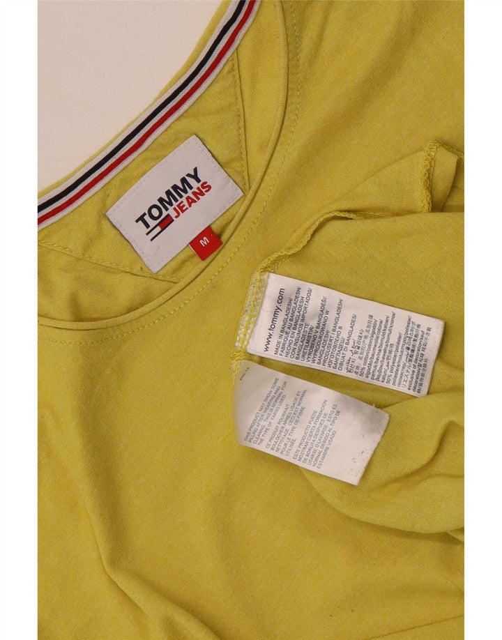 Tommy Hilfiger Mens T-Shirt Top Medium Yellow Cotton