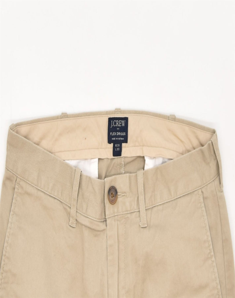 J. CREW Mens Casual Trousers W29 L30 Beige Cotton | Vintage | Thrift | Second-Hand | Used Clothing | Messina Hembry 