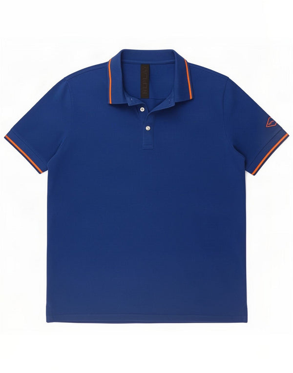 Replay Mens Polo Shirt Large Blue Cotton